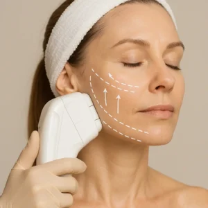 Woman having HI-FU to reduce wrinkles call LA LIPO Stoke-on-Trent Now!
