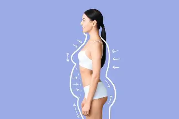 image of woman experiencing fat reduction treatment Stoke-on-Trent