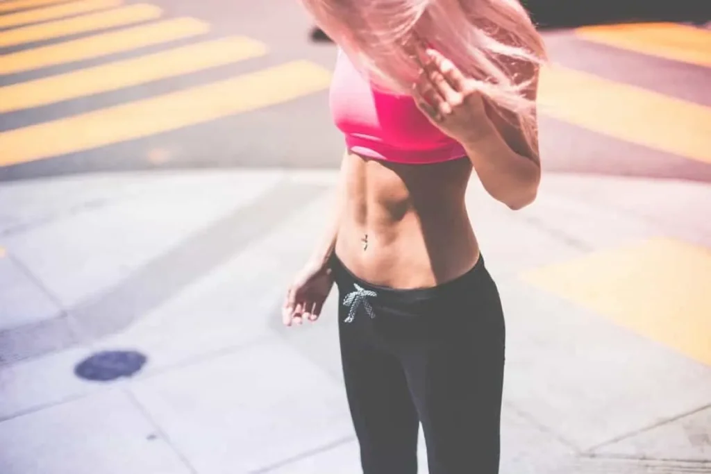 Woman with toned stomach after LA-EMS Body Sculpting Treatment Stoke-on-Trent