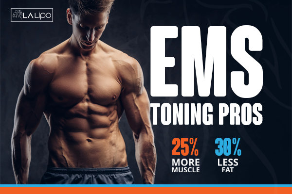 Image of man with sculpted stomach showing the fat loss and muscle gain of LA-EMS Body Sculpting Treatment Stoke-on-Trent