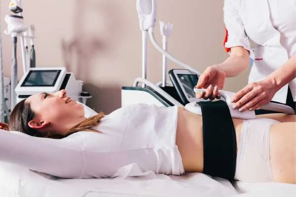 woman having body sculpting to help improve her body image and her mental health Stoke-on-Trent