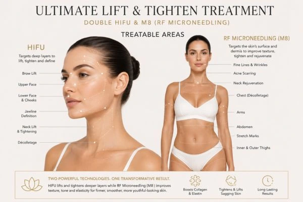 Areas of the body that can be treated - ultimate skin tighten treatment Stoke-on-Trent